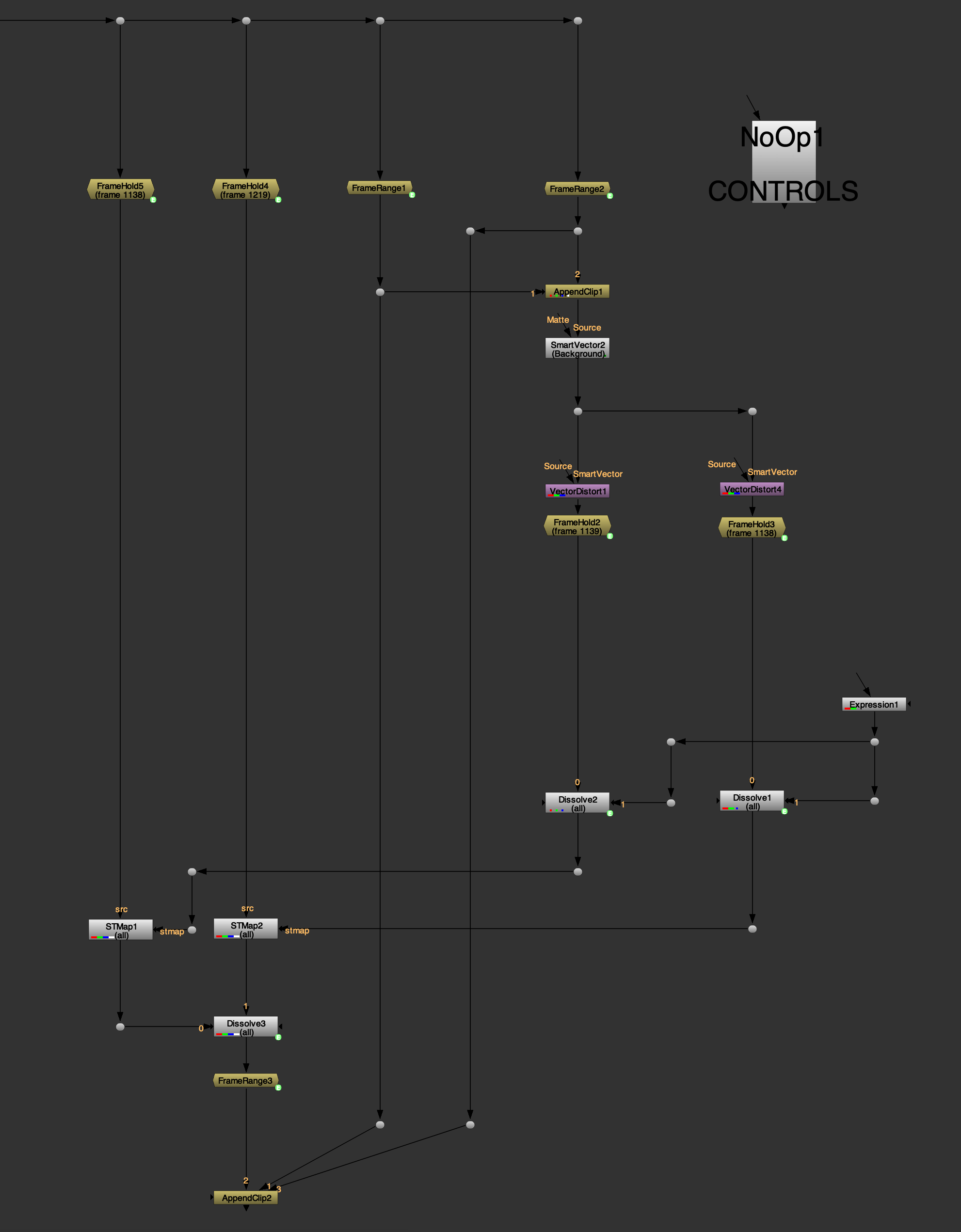 Blending a jump cut using SmartVectors in Nuke